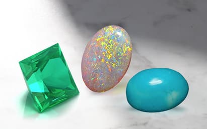 Tip 1:  Opal, Emerald and Turquoise