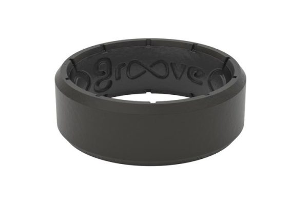 Black Groove Edge Ring Size 14