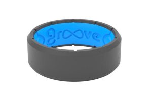 Grey/Blue Edge Ring Size 9