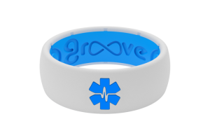 Snow/Blue Healthcare Ring Size11