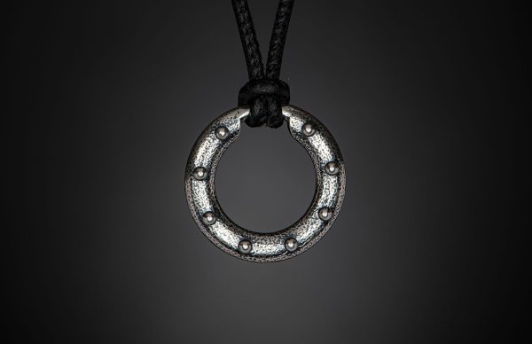 William Henry SILVER ORBIT 22" Black Leather Cord
Based on a simple premise, the Orbit is both an elegant piece of jewelry and a perfect solution to holding sunglasses or readers. This version is rendered in sterling silver with a bold rivet pattern setagainst a soft textured backdrop. Offered on a finely stitched leather cord with a sterling silver hook and eye clasp. The earliest prototype of this piece, worn by designer Matt Conable for a couple years now, gets endless comments both for form and function, and we’re happy to finally make it a part of our line.