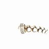 White Polished Sterling Silver Snake Skin Cuff Bracelet Length 8.75 - Image 2