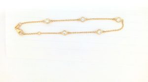 Lady's Yellow 14 Karat Dia Forever Bracelet Length 7.5 With 5 = 0.50Tw Round E/F Si1 Diamonds