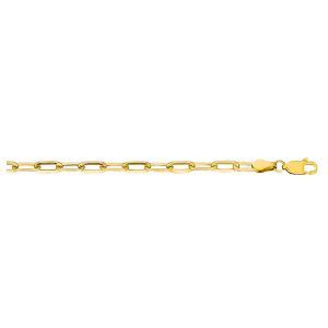 14KY Semi-Solid Papercllip Chain,, 4.5mm,  22"