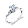 Lady's White 18 Karat Hera Vintage Engagement Ring Size 6.5 With 18=0.07Tw Round Diamonds
Gram Wt: 3.02 gr