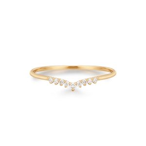 Material: 14K Solid Gold
Size: 7
Band Thickness: 1mm
Stone Type: Diamond
Stone Size: 1.6 & 1.3mm
Total Carat Weight: 0.079carat