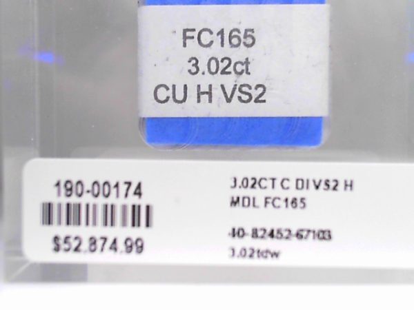 Loose Stones With One 3.02Ct Cushion H Vs2 Diamond - Image 2
