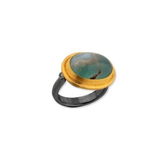 Lady's Two Tone 22K & .925 Varies Contemporary Fashion Ring Size 7
AquaPrase 12x14 11.05CT