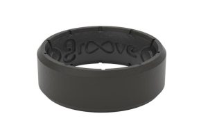 Black Groove Edge Ring Size 14