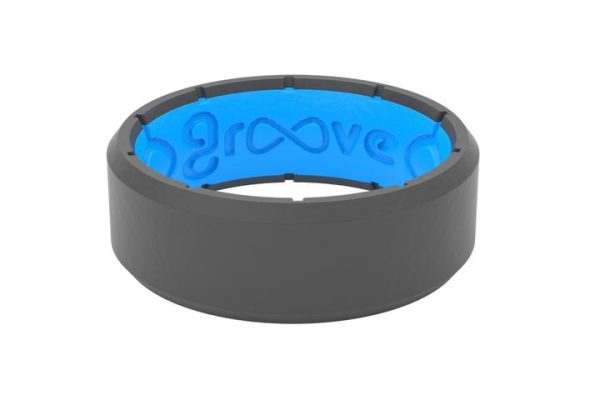 Grey/Blue Edge Ring Size 9