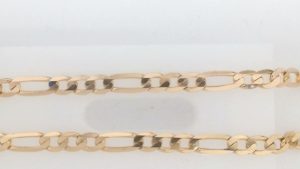 Yellow 14 Karat Figaro Chain Length 18" - 8.95 Grams