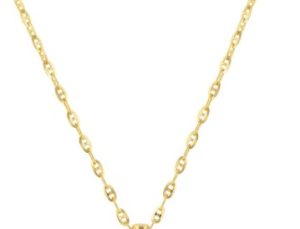 Yellow 14 Karat Mariner Anchor Chain Chain Length 18