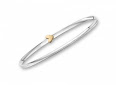 Sterling/14K Bracelet
The first of our “light designs”, this bracelet is thinner than our standard bands, but is engineered to withstand all of life’s activities. The classic lines and endearing heart or star accent are sure to make a great impression onyour sweetie!
Size Medium