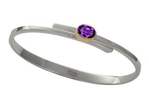 Sterling &14K Yellow Gold El Designs Urban Swing With Faceted Amethyst Bracelet
A prominent gemstone and sleek lines make this bracelet perfect for the city or country.