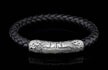 PRODUCT DETAILS
Straight up, we love this piece. Ramble On is a gorgeous bracelet that features a fully sculpted sterling silver magnetic clasp with a secure closure on custom braided leather. Rendered with the heart of rock and roll, the ornate metal work is remarkable from every angle. Wear it solo, wear it stacked, put it on your mantle and admire it from a distance, whatever works for you. Because this piece works. We recommend buying a little small so the clasp stays centered on top of your wrist, where it will get the attention it deserves.
Product SKU: LC196 RRS BLK

MATERIALS
Sculpted sterling silver
Fine grain leather
