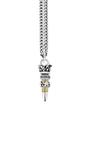 White Polished Sterling Silver .22 Caliber Pendant Charm Length 24 Style: Box
Metal: Sterling Silver
Color: White
Finish: Polished