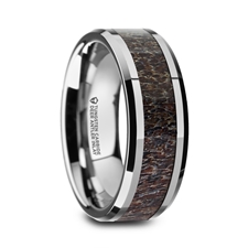 Alternative Metals
FAWN
METAL TYPE: Tungsten Carbide
WOOD/INLAY: dark antler
WIDTH: 8MM
PROFILE: Flat
FINISH: Polished
SIZE: 10