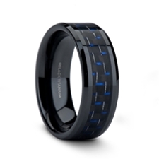 Alternative Metals
METAL TYPE: Black Titanium
WOOD/INLAY: Carbon Fiber
WIDTH: 8
PROFILE: Bevels
SIZE: 11
VEND STYLE#: Zayden6347-BTICF-w8-s110