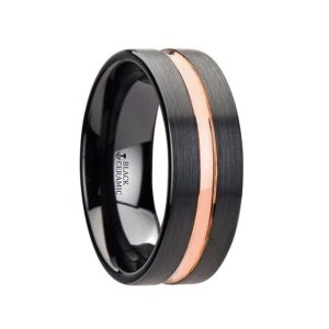 Black Titanium Diamond Cut Venice Alternative Metals Size 9