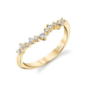 Lady's Yellow 14 Karat Hemera Band Fashion Ring Size 6.5 With 13 = 0.20Tw Round Diamonds
Matching Diamond Band to R5096 series Engagement Ring

Diamond Info: 11-RD 0.15