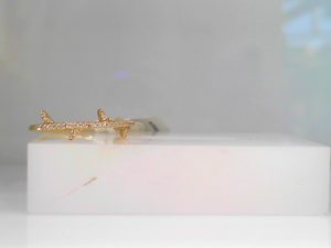 Lady's Yellow 14 KaratDiamond Band Size 6.5 With 27=0.09Tw Round Diamonds