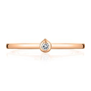 Lady's Charites Rose 14 Karat Contemporary Fashion Ring Size 6 With One 0.04Ct Round Diamond
Gram Wt.: 1.54 gr