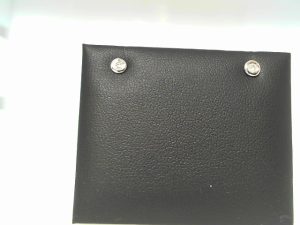 Lady's Yellow 14 Karat Small Hoop Earrings With 0.10Tw Round Diamonds