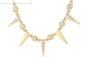 Lady's Yellow 14 Karat Yg Geometrics Stations Necklace Necklace Length 2 With = 0.30Tw Round H/I Si1 Diamonds Style: Cable Link
Metal: 14 Karat
Color: Yellow
Finish: Polished
Length: 18
Clasp: Integrated