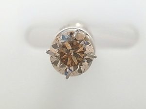 Loose Stones With One 1.29Ct Round Si2 Champagne or Whiskey Diamond
