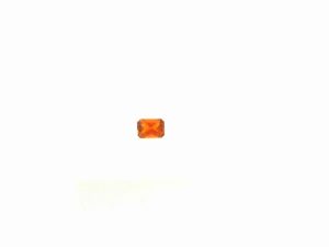 Loose Stone one =  Custom Cut 1.00ct Retangular Cushion Reddish Orange Strong Tourmaline