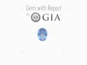 Gent's Loose Stone With One = 2.54Ct Oval Bluish Violet Tanzanite
