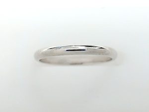 Lady's White 14 Karat Band Wedding Band Size 6.25