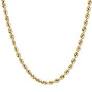 Yellow 10 Karat Rope Chain Length 18