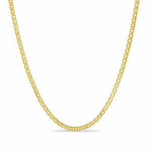 Yellow 14 Karat Box Chain Length 22 inches solid   1.5mm
