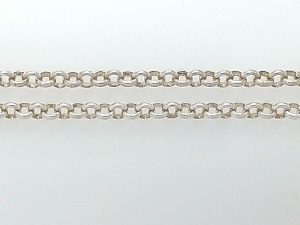 White .925 Rolo Chain Length 19