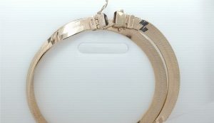 Yellow 14 Karat Herringbone Chain Length 20 - 24 Grams