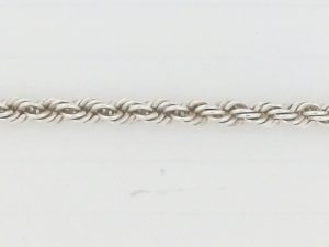3mm Rope Chain sterling silver 18" lobster clasp