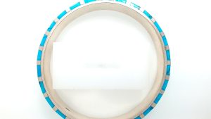 Two Tone .925 Closed Bangle Bracelet