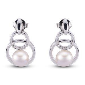 Sterling Silver Freshwater Pearl Earring