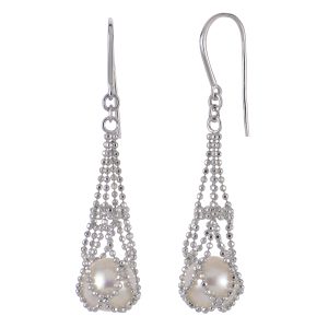 Sterling Silver Freshwater Pearl Earring