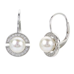 Sterling Silver Freshwater Pearl Earring