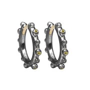 Athena 15mm Diamond Silver Hoop Earrings
Diamond Information

Shape: Round
Diamond Size: 1.2mm
Clarity: SI1
Total Carat Weight: 0.11
No. Of Diamonds: 12