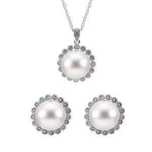 Sterling Silver Freshwater Pearl Set (3 Pack)