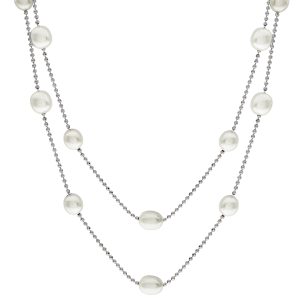 Sterling Silver Freshwater Pearl Necklace