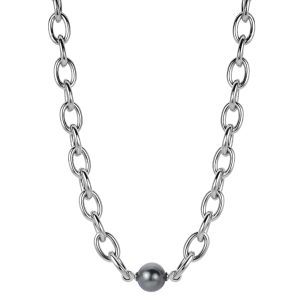Sterling Silver Tahitian Pearl Necklace