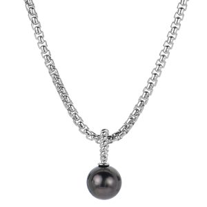 Sterling Silver Tahitian Pearl Necklace