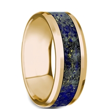 Alternative Metals
METAL TYPE: 14KTYG
WOOD/INLAY: Lapis Lazuli
WIDTH: 8mm
PROFILE: Flat
FINISH: Polished
SIZE: 11.5