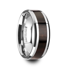 Alternative Metals
ARCANE
METAL TYPE: Tungsten Carbide
WOOD/INLAY: Ebony
WIDTH: 8mm
PROFILE: Flat Beveled
FINISH: Polished
SIZE: 11.5