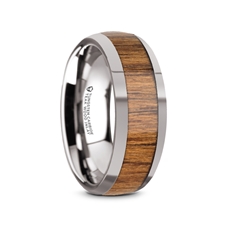 Alternative Metals
THEKKA
METAL TYPE: Tungsten Carbide
WOOD/INLAY: Teak wood
WIDTH: 8mm
PROFILE: Domed
FINISH: Polished
SIZE: 11