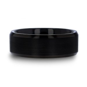 Alternative Metal Ring
ELISE
Brushed Black Tungsten Alternative Metals Size 10.5 WIDTH: 8
PROFILE: Flat Beveled